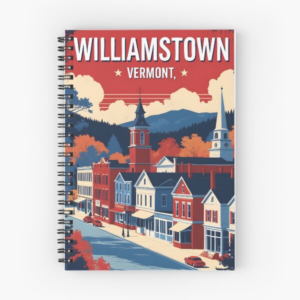 Item preview, Williamstown Vermont 1950s USA Vintage Travel Tourism designed and sold by TravelersGems.