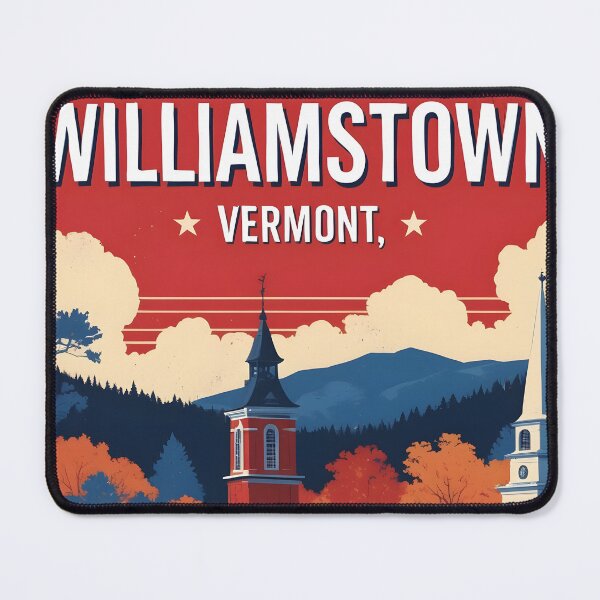 Item preview, Williamstown Vermont 1950s USA Vintage Travel Tourism designed and sold by TravelersGems.
