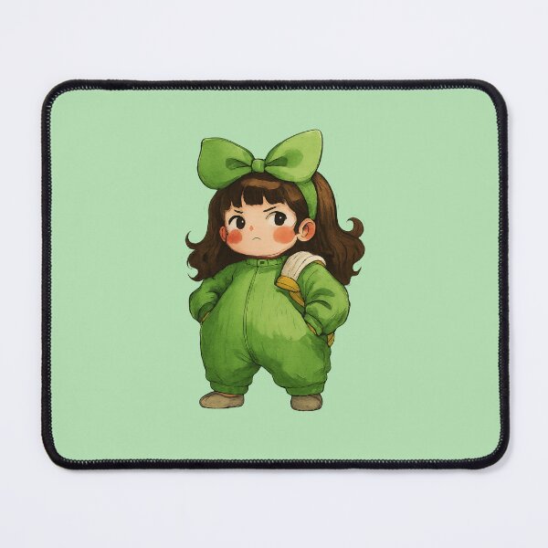 Item preview, Angry Kawaii Girl In Green designed and sold by HerSteps.
