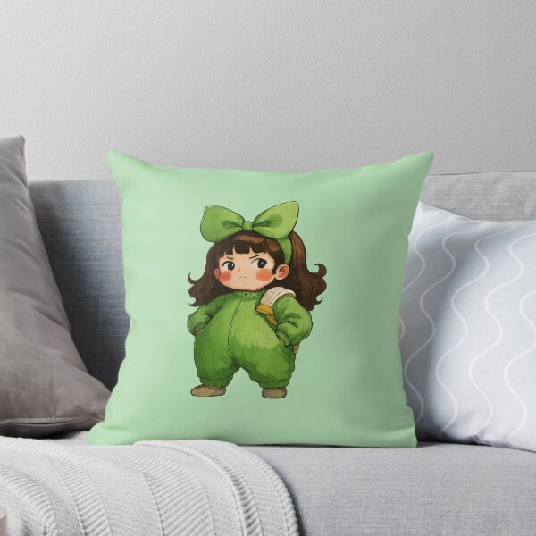 Item preview, Angry Kawaii Girl In Green designed and sold by HerSteps.