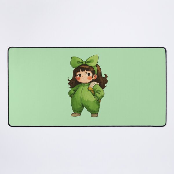 Item preview, Angry Kawaii Girl In Green designed and sold by HerSteps.