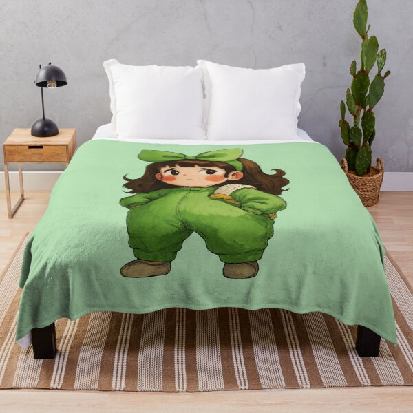 Item preview, Angry Kawaii Girl In Green designed and sold by HerSteps.