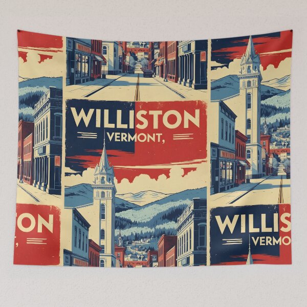 Item preview, Williston Vermont 1950s USA Vintage Travel Tourism designed and sold by TravelersGems.