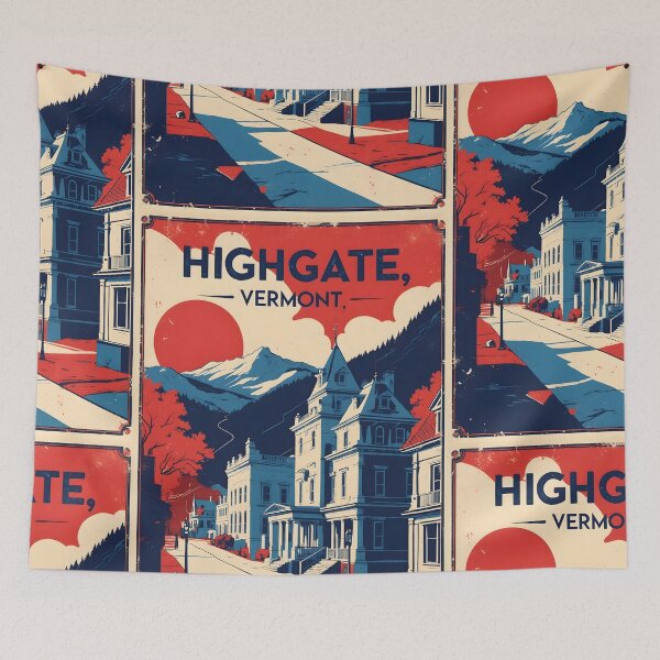 Item preview, Highgate Vermont 1950s USA Vintage Travel Tourism designed and sold by TravelersGems.