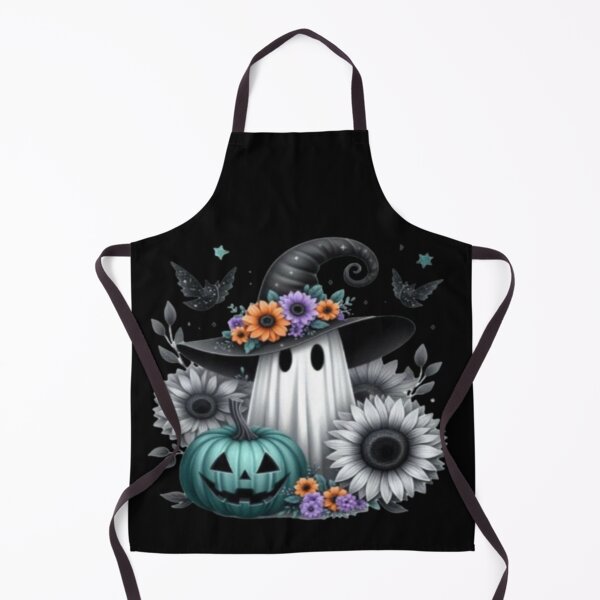 Item preview, witch Ggost with flowers and pumpkin designed and sold by szydelkowanika.