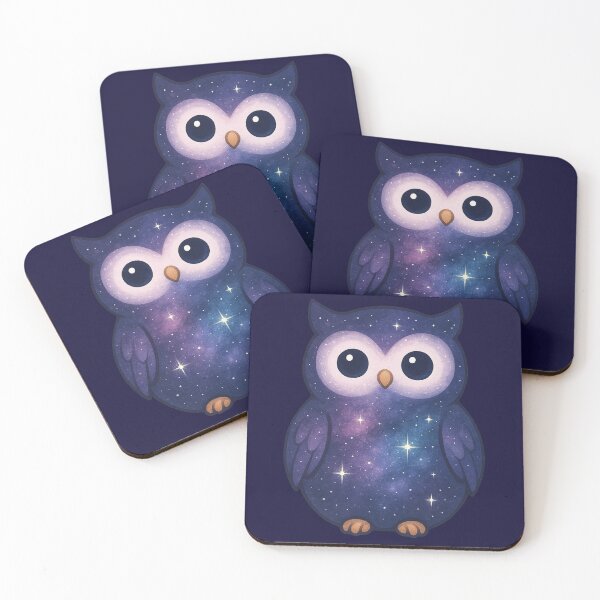 Item preview, Galaxy Owl – Cute Cosmic Night Sky Animal designed and sold by Painted Moon by Luna Bee™.