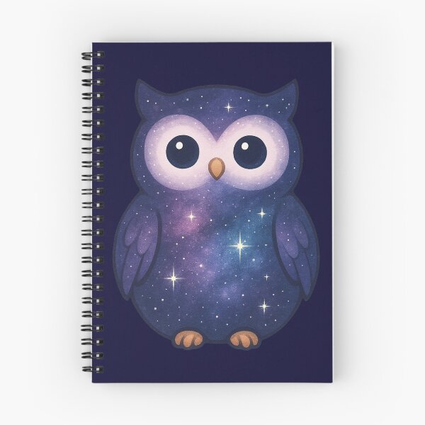 Item preview, Galaxy Owl – Cute Cosmic Night Sky Animal designed and sold by Painted Moon by Luna Bee™.