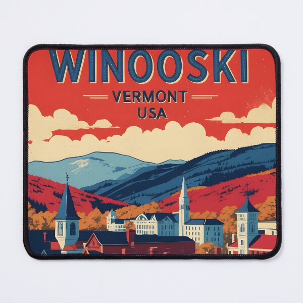 Item preview, Winooski Vermont 1950s USA Vintage Travel Tourism designed and sold by TravelersGems.