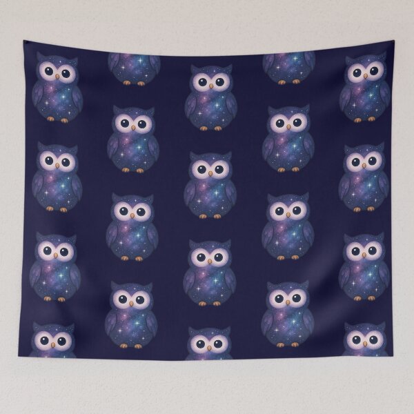 Item preview, Galaxy Owl – Cute Cosmic Night Sky Animal designed and sold by Painted Moon by Luna Bee™.