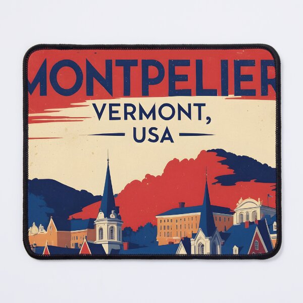 Item preview, Montpelier Vermont 1950s USA Vintage Travel Tourism designed and sold by TravelersGems.