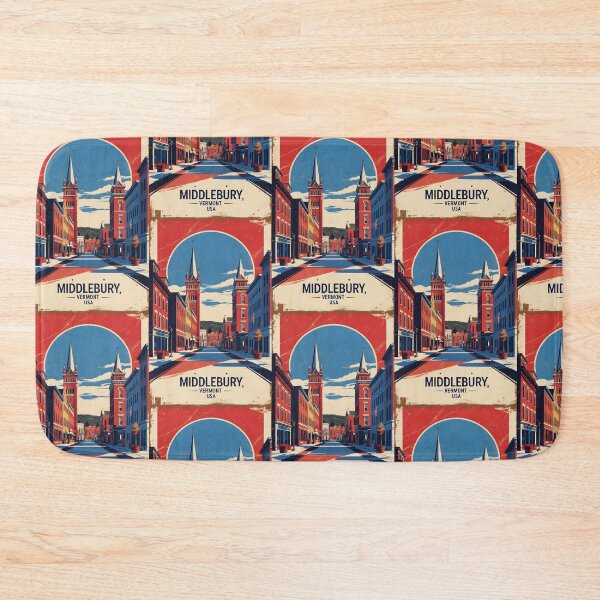 Item preview, Middlebury Vermont 1950s USA Vintage Travel Tourism designed and sold by TravelersGems.