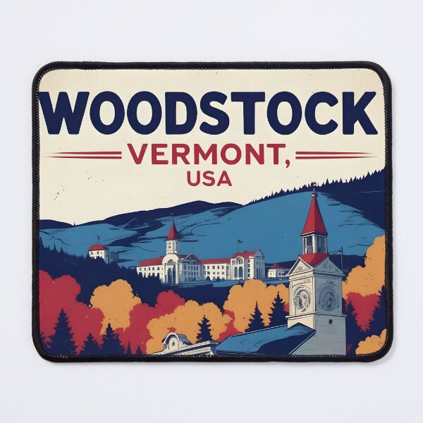 Artikelvorschau, Woodstock, Vermont, 1950er Jahre, USA, Vintage, Reise, Tourismus entworfen und verkauft von TravelersGems.