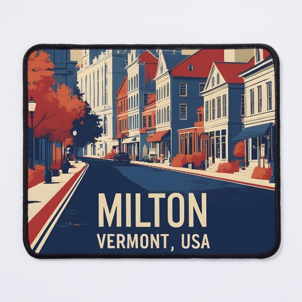 Item preview, Milton Vermont 1950s USA Vintage Travel Tourism designed and sold by TravelersGems.
