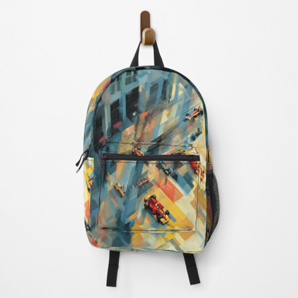 Item preview, Cars zooming through a circuit amidst geometric patterns Art Inspired By Nature And The Active Outdoors designed and sold by CDC40.