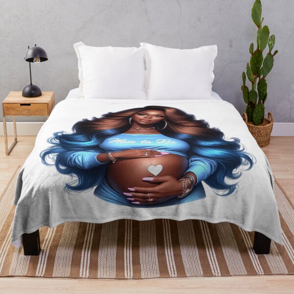Item preview, Beautiful Pregnant Black Woman Art designed and sold by Lulunza.