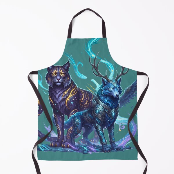Item preview, Mythical Companions | The Spirit Wolf-Stag & The Celestial Lynx designed and sold by E-SarnEdge.