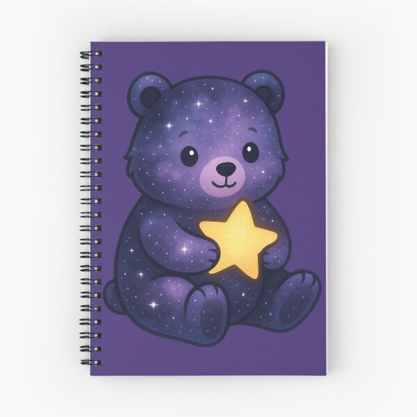 Item preview, Galaxy Bear – Cute Cosmic Night Sky Animal designed and sold by Painted Moon by Luna Bee™.
