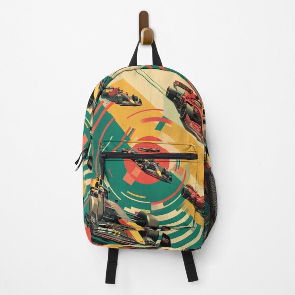 Item preview, Cars zooming through a circuit amidst geometric patterns Art Inspired By Nature And The Active Outdoors designed and sold by CDC40.
