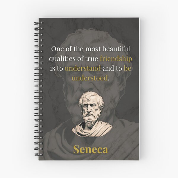Item preview, Seneca Stoic Quote on Friendship and Understanding designed and sold by DoseOPhilosophy.
