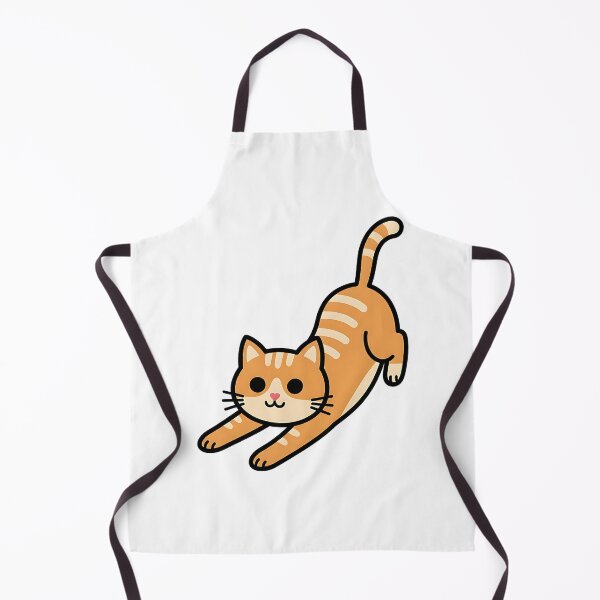 Item preview, Playful Orange Cat Lying Down Cute Cartoon Kitten Illustration designed and sold by ArtDesignTp.