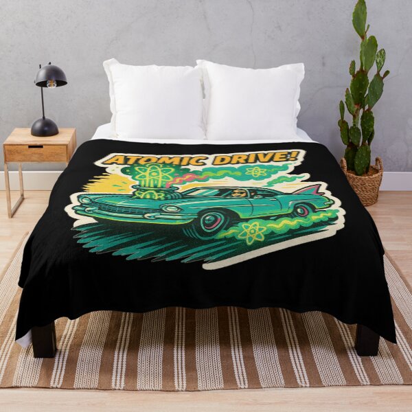 Item preview, Atompunk Car – Atomic Drive Retro Sticker designed and sold by JacobKAurumhead.