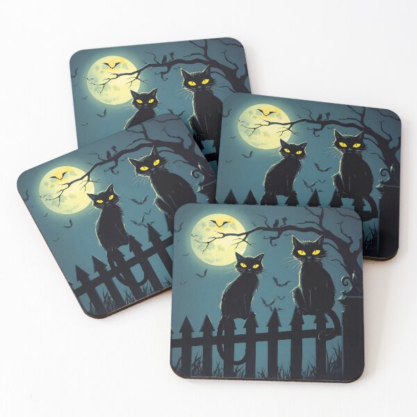 Item preview, Halloween Dark Cats designed and sold by Rammstela.