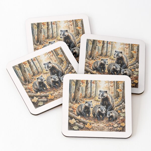 Item preview, A Badger Family #3 designed and sold by Helios Be. Lavsh.