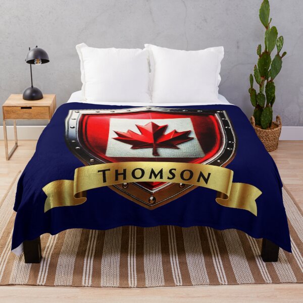 Item preview, Thomson Family Canada Shield, Maple Leaf Heraldry Crest designed and sold by Highlandkings.