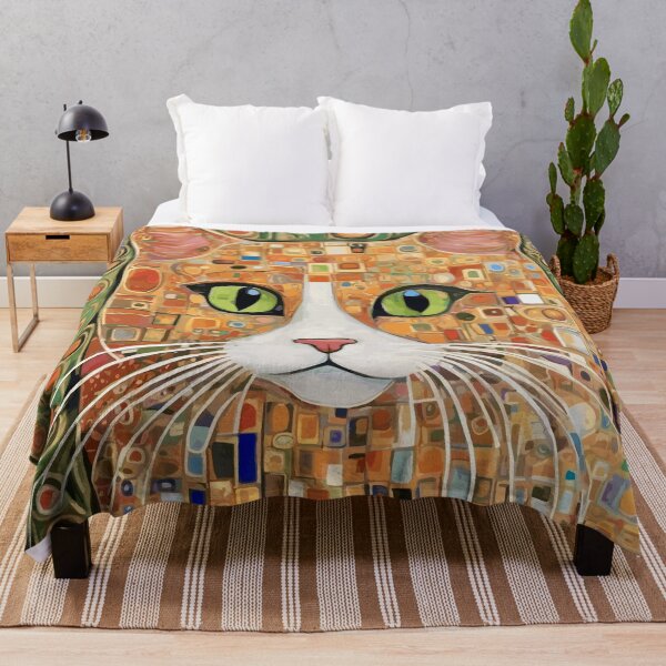 Item preview, Gustav Klimt Cat with Green Eyes designed and sold by Vicky Brago-Mitchell®.