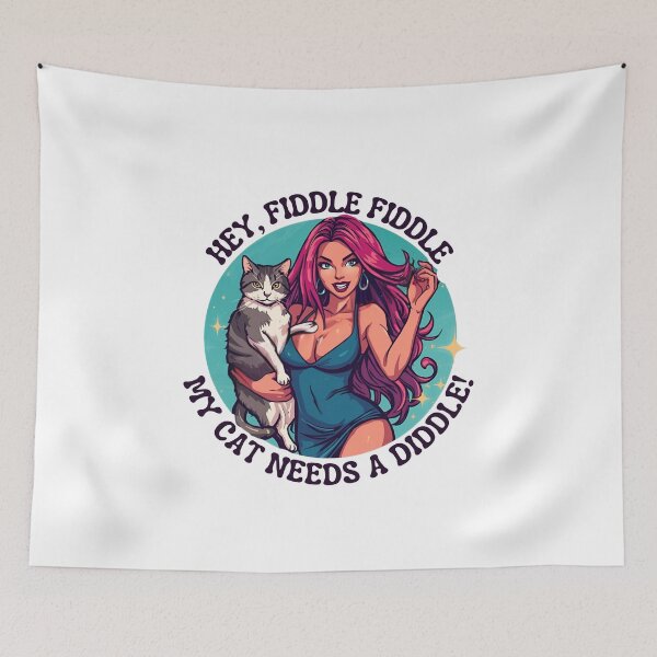 Item preview, Hey, Fiddle, Fiddle, My cat needs a diddle! designed and sold by NicMacTees.