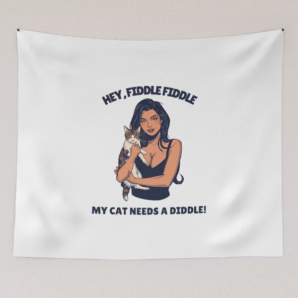 Item preview, Hey, Fiddle, Fiddle, My cat needs a diddle! designed and sold by NicMacTees.