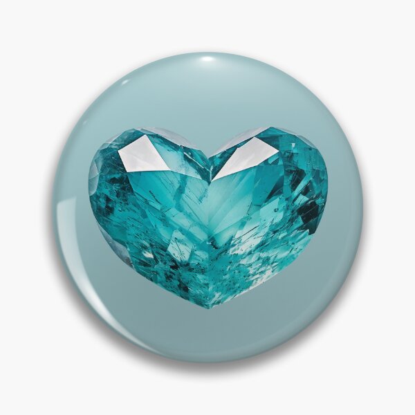 Item preview, March Birthstone - Aquamarine Heart Poster designed and sold by fatchairprint.
