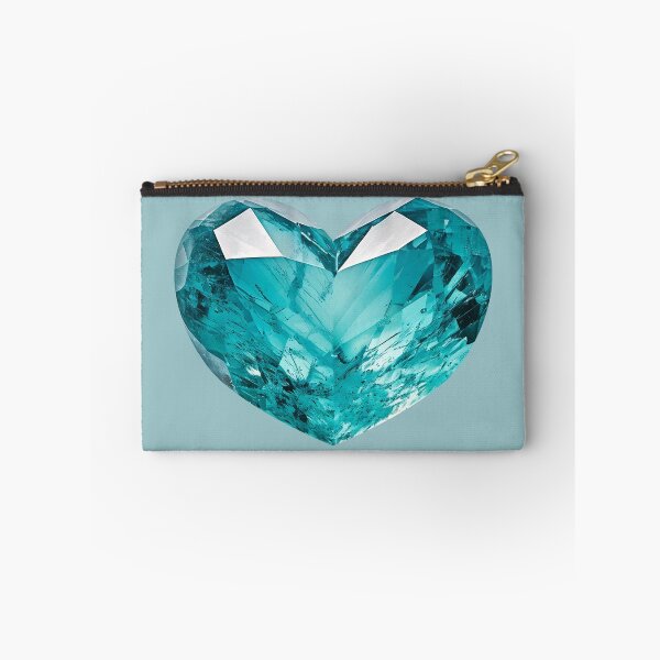 Item preview, March Birthstone - Aquamarine Heart Poster designed and sold by fatchairprint.