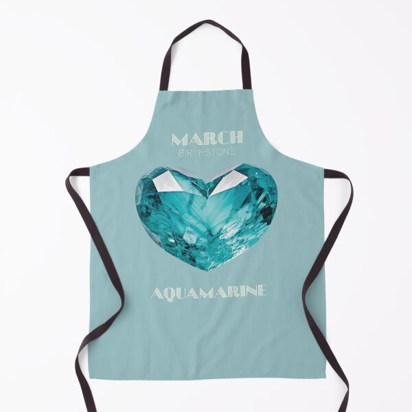 Item preview, March Birthstone - Aquamarine Heart Poster designed and sold by fatchairprint.