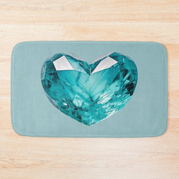 Item preview, March Birthstone - Aquamarine Heart Poster designed and sold by fatchairprint.