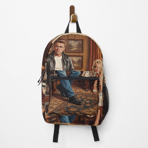 Item preview, James Dean & Marilyn Monroe - Retro Record Listening Art 3rd Edition designed and sold by Art's Diner.
