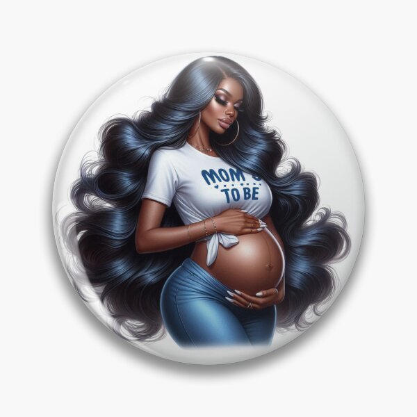 Item preview, Modern Maternity Afro Woman Design designed and sold by Lulunza.