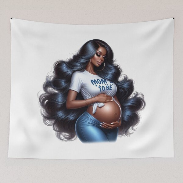 Item preview, Modern Maternity Afro Woman Design designed and sold by Lulunza.