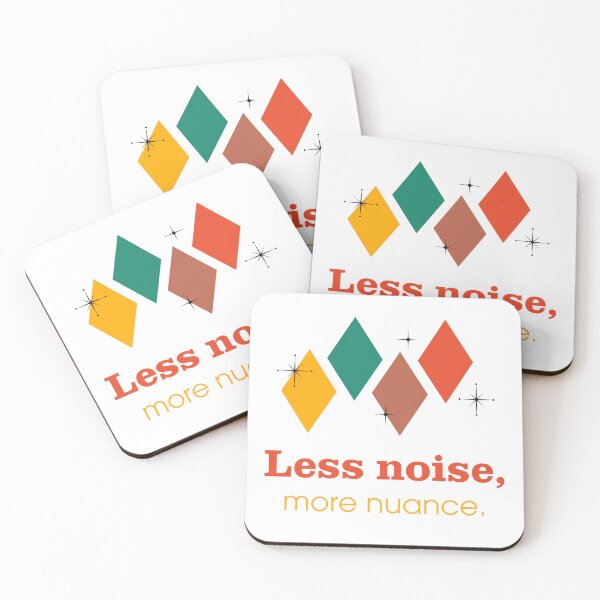 Item preview, Less Noise More Nuance – Minimalist Quote Design designed and sold by TheKnottedReed.