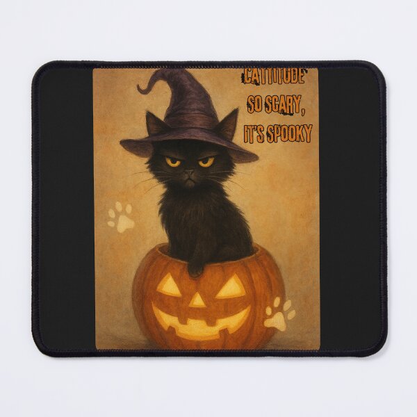 Item preview, Catitude So Scary, It's Spooky - Halloween Cat designed and sold by Feliciano3.