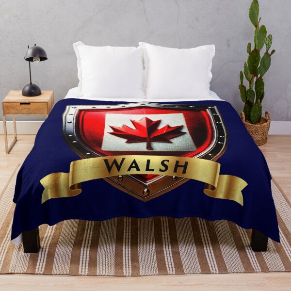 Item preview, Walsh Family Canada Shield, Maple Leaf Heraldry Crest designed and sold by Highlandkings.