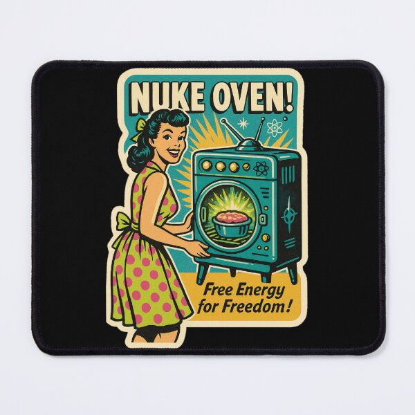 Item preview, Atompunk Retro Kitchen – Nuke Oven Pin-Up Sticker designed and sold by JacobKAurumhead.
