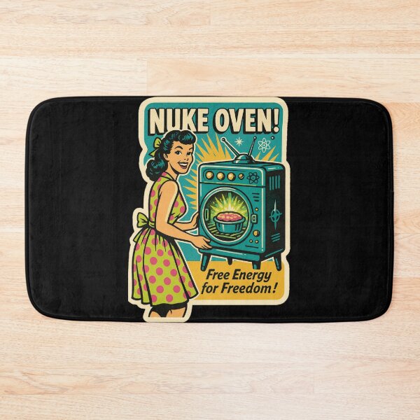 Item preview, Atompunk Retro Kitchen – Nuke Oven Pin-Up Sticker designed and sold by JacobKAurumhead.