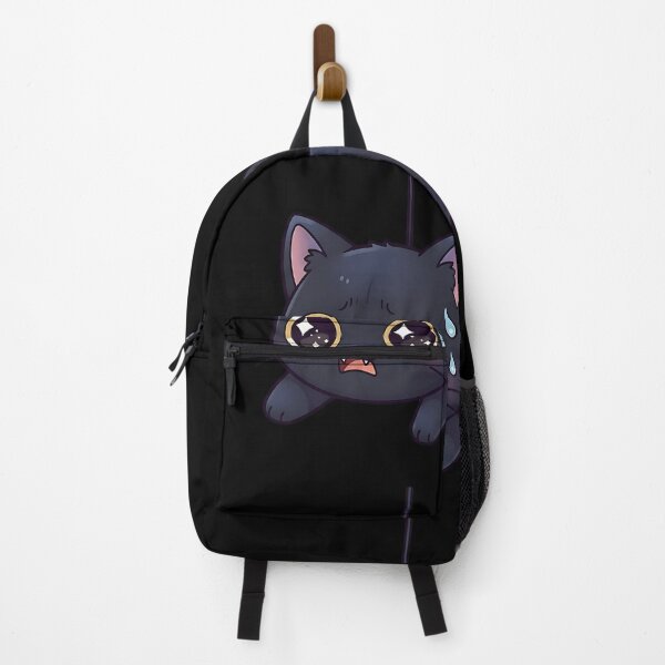 Item preview, Cute Scared Black Cat Cartoon Kawaii Crying Kitty Illustration designed and sold by ArtDesignTp.