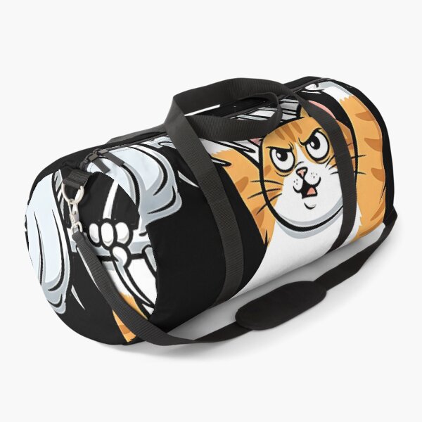Item preview, Funny Orange Cat Holding Fish Skeleton Cartoon Kawaii Kitty Illustration designed and sold by ArtDesignTp.