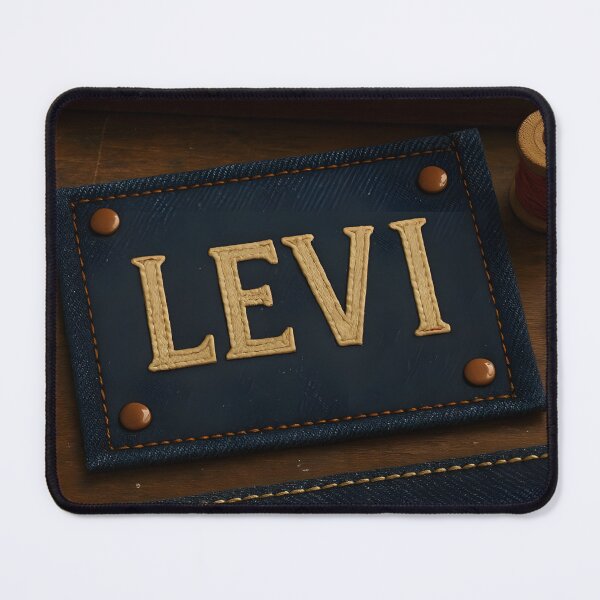 Item preview, Levi — Denim Workshop Stamp designed and sold by VoidBloom Studio.