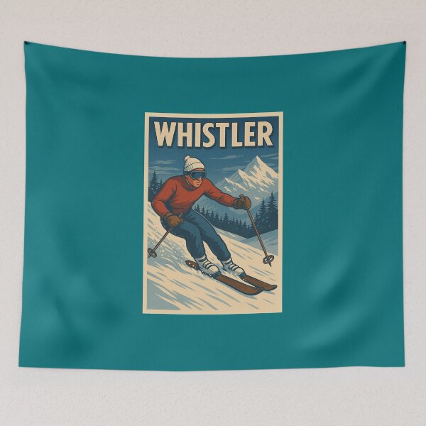 Item preview, Whistler Ski Poster designed and sold by Halifaxartguy.