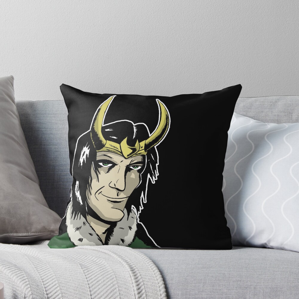 Item preview, Throw Pillow designed and sold by blacksnowcomics.