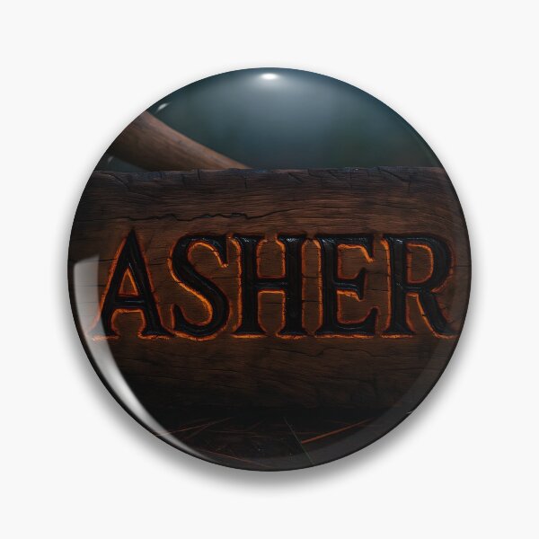 Item preview, Asher — Forest Ember Monogram designed and sold by VoidBloom Studio.