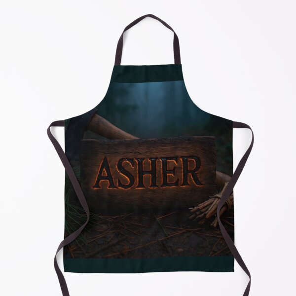 Item preview, Asher — Forest Ember Monogram designed and sold by VoidBloom Studio.